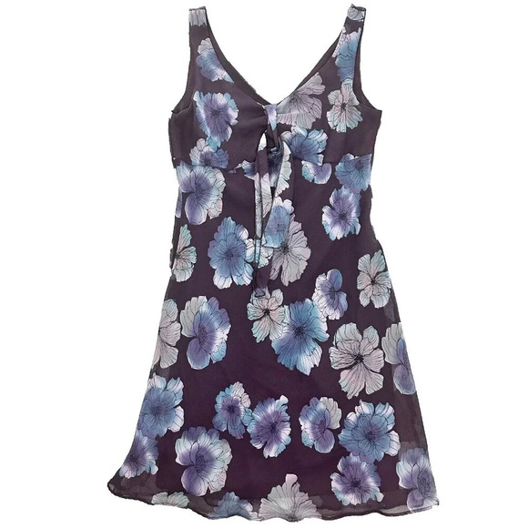 Vintage Y2K Floral Slip Dress Fairy Dark Romantic Whimsical Witch - Picture 1 of 16